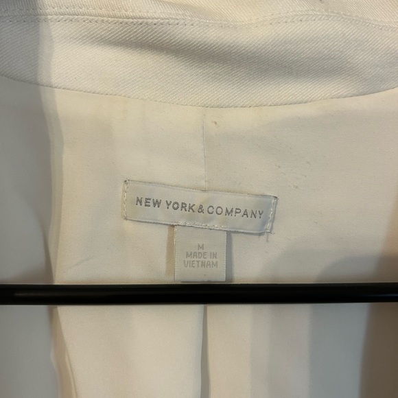 New York & Company Cream Tailored Blazer - Picture 6 of 8
